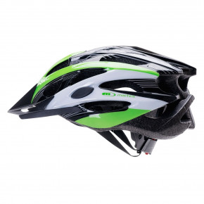 black and green bike helmet
