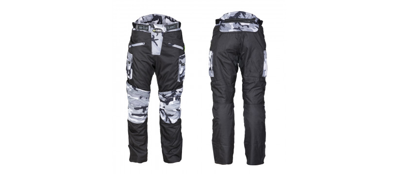 Motorcycle pants W-TEC Kaamuf,Black-camoflage